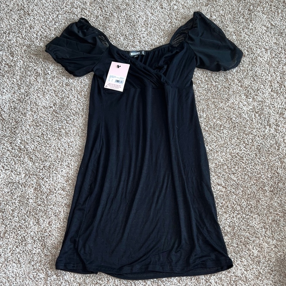 black mini dress from missguided, NWT